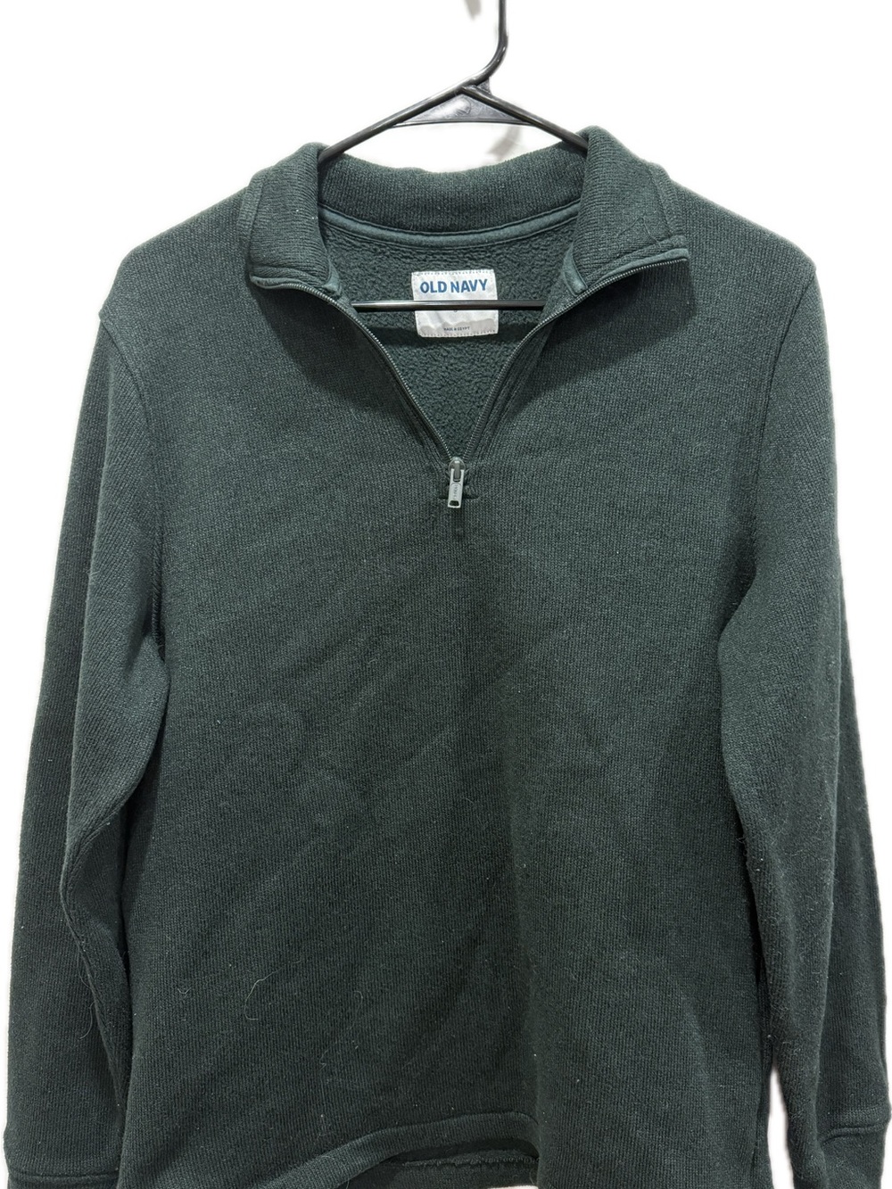 Old Navy Men's Forest Green Half-Zip Sweater
